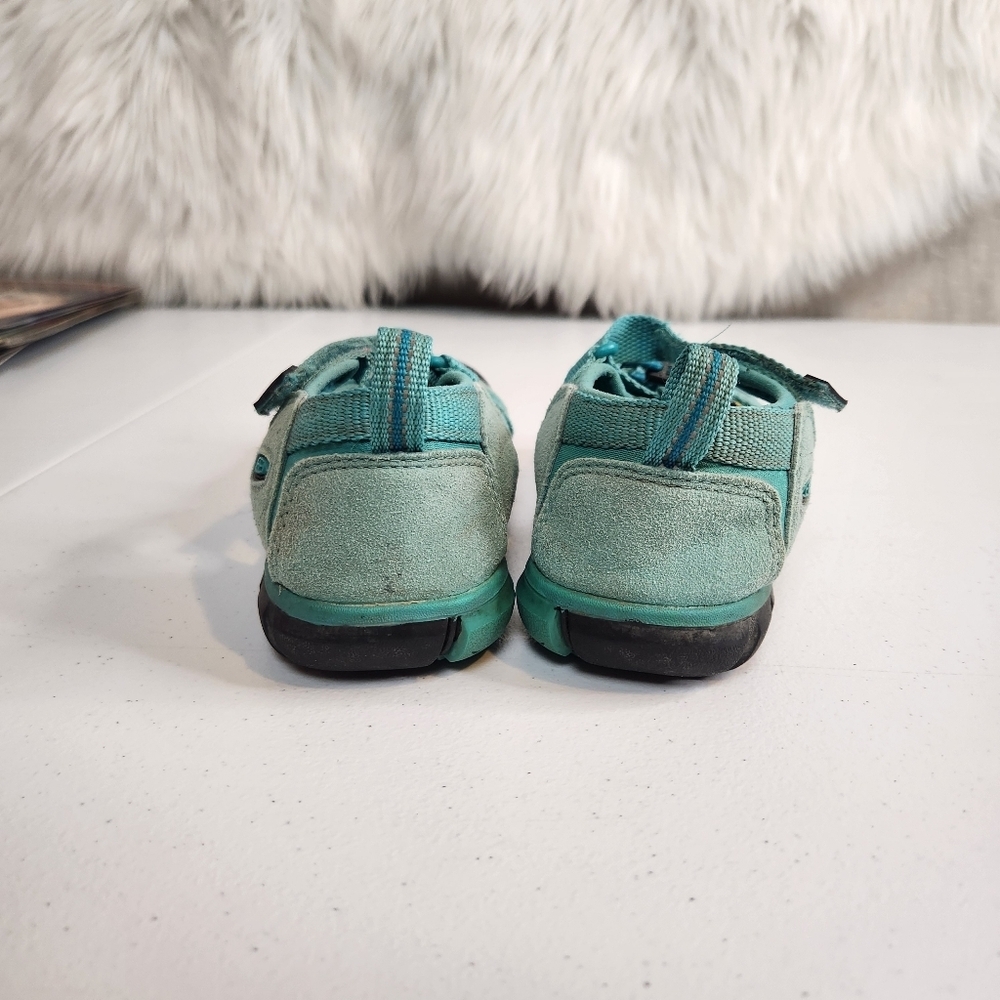 KEEN fisherman SEACAMP Teal Blue Water Sport Hiking Sandals Size 1 Kids - Picture 4 of 6